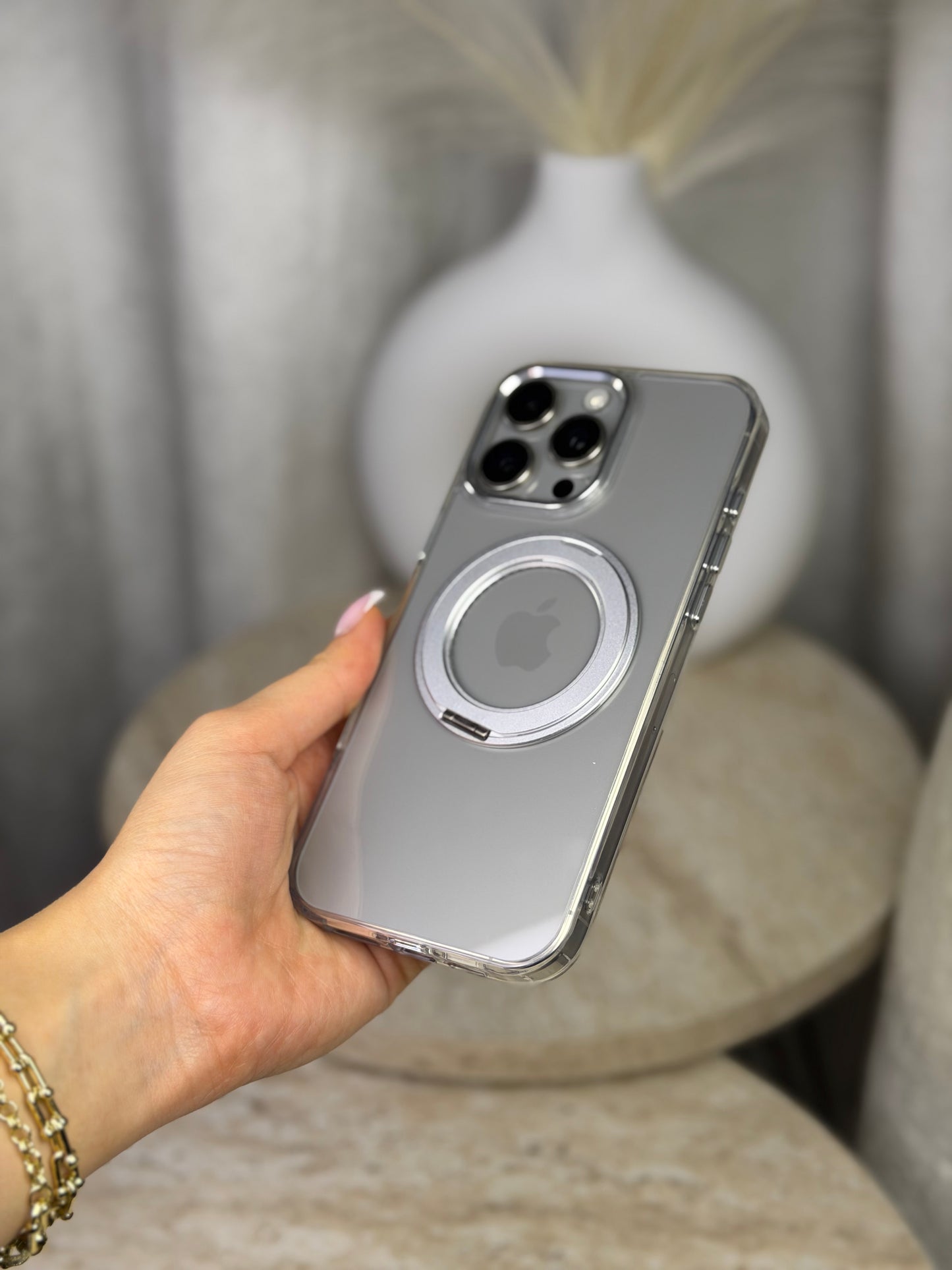 Phone case with ring