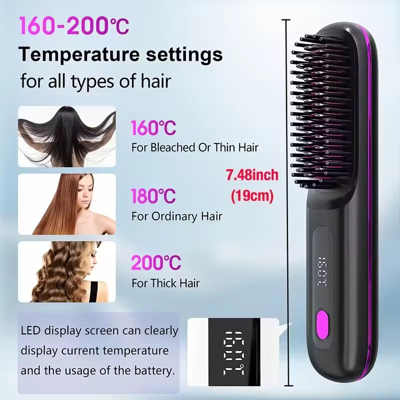 Charging Straight hair Comb