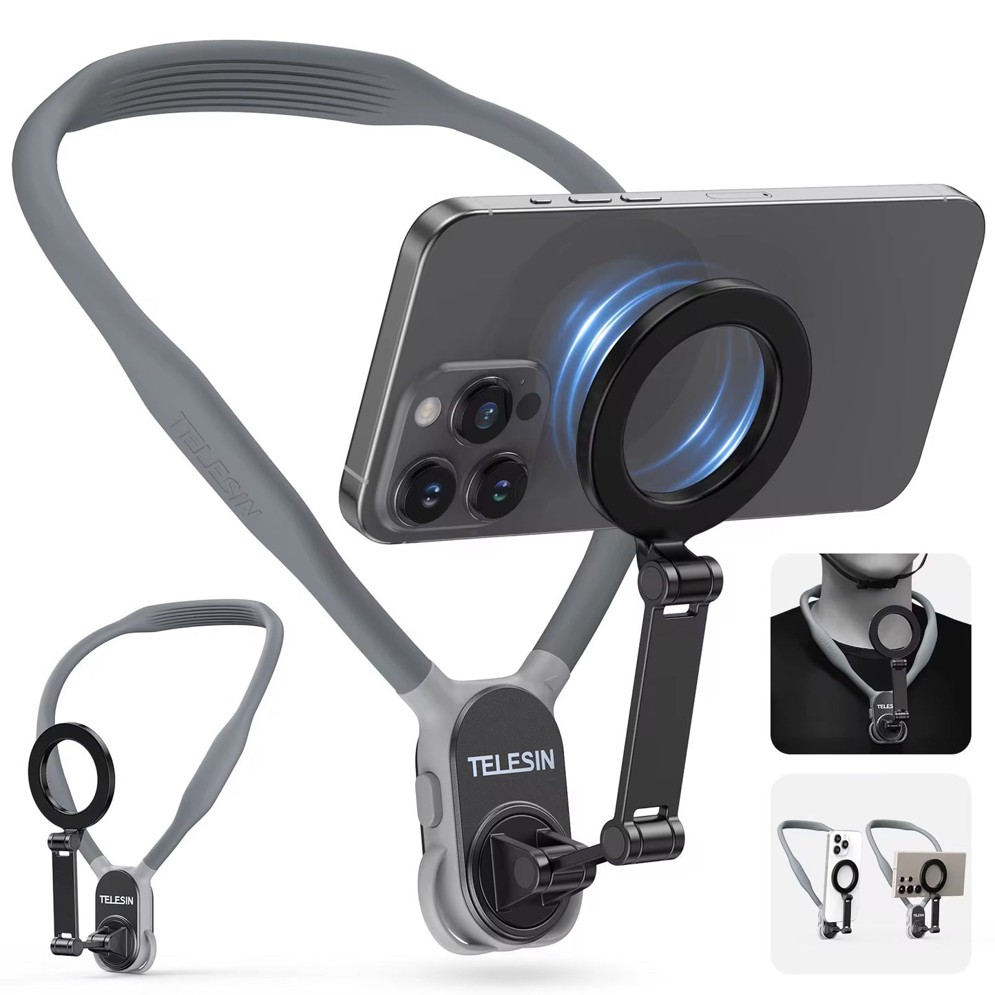 Neck-Mounted Phone & action camera Holder