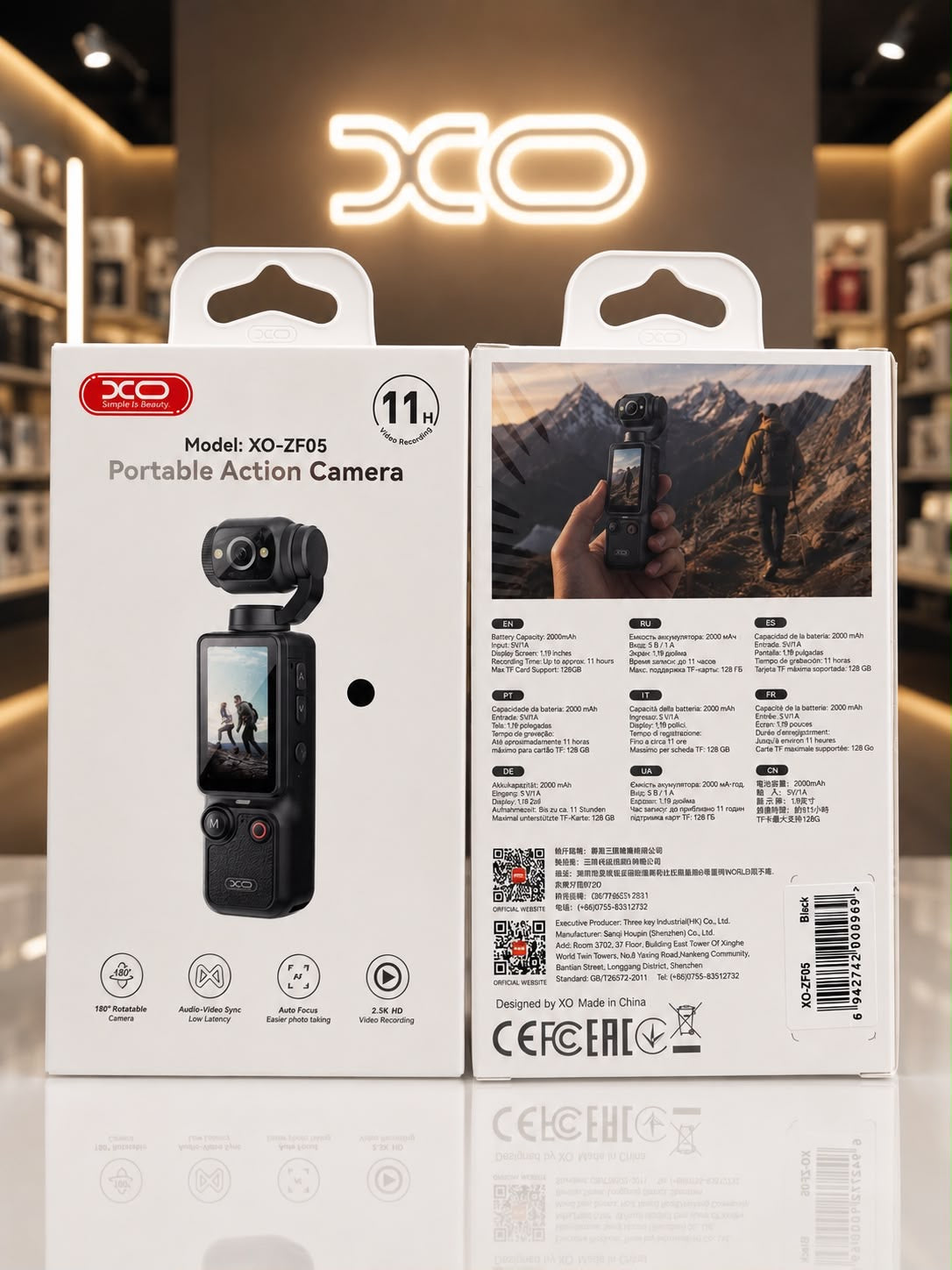 L XO-ZF05 Portable Action Camera
(Portable Action Camera)