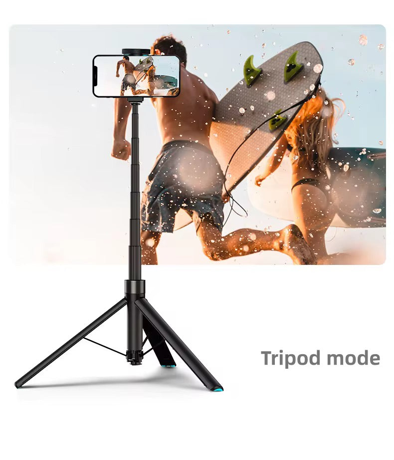 Integrated selfie stick