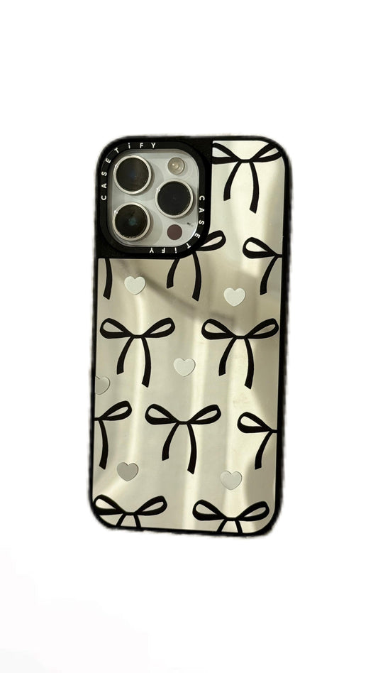 Ribbon And Hearts Mirror Case