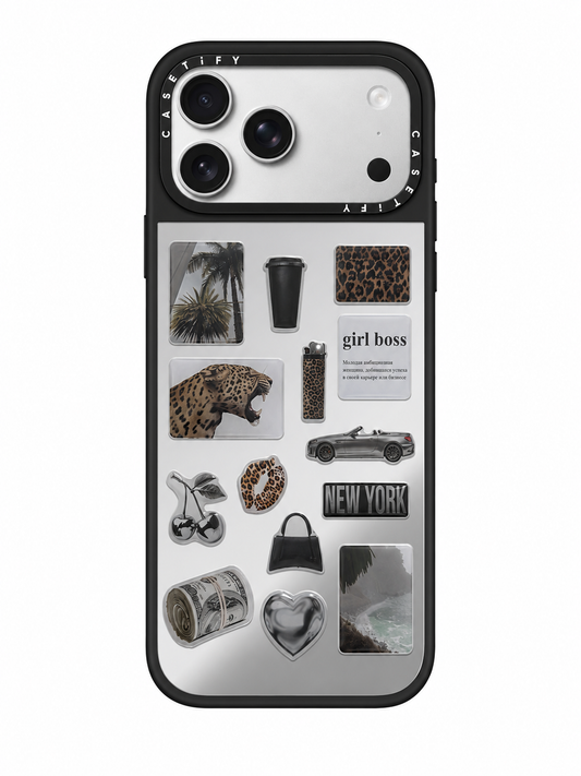 Phone case with stickers
