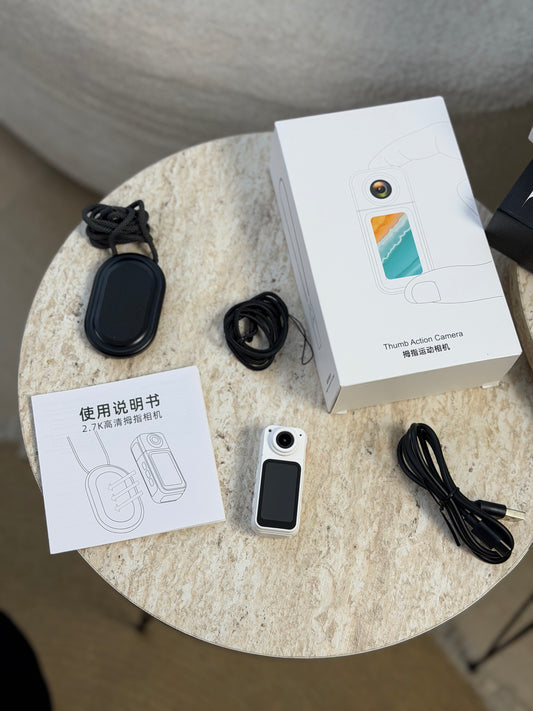 Thumb Action Camera – 2.7K Mini Wearable Camera