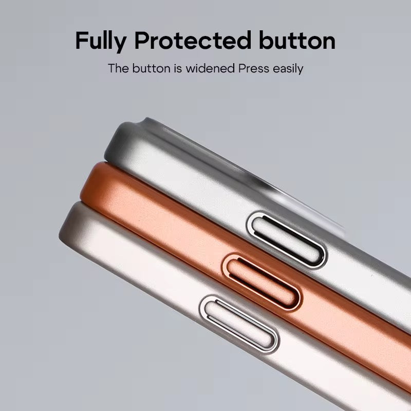 AG Matte Glass Back Panel Magnetic Orange Phone Case for Iphone 17 16 15 14 13 series with Lens Film protective cover