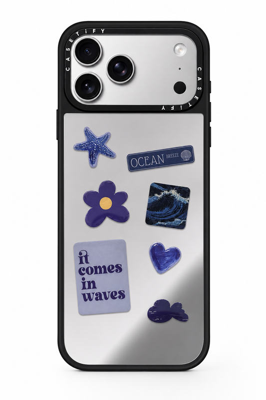 Phone case with stickers