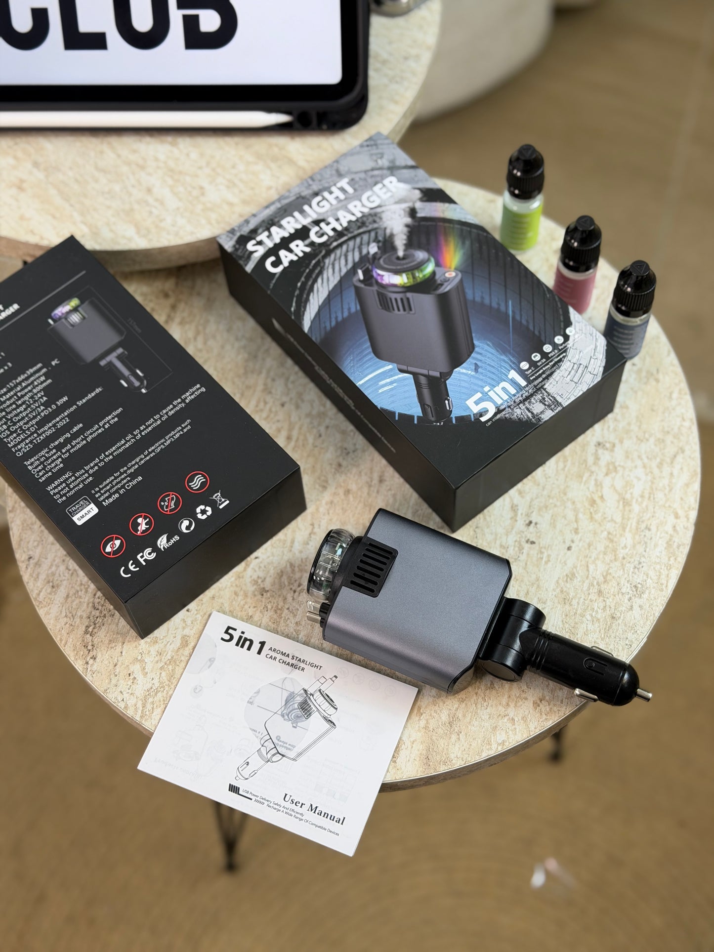 5 in 1 starlight car charger