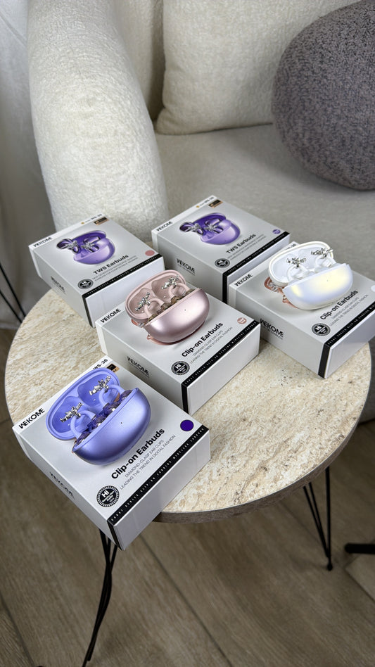 WEKOME Clip-On Earbuds With Earrings