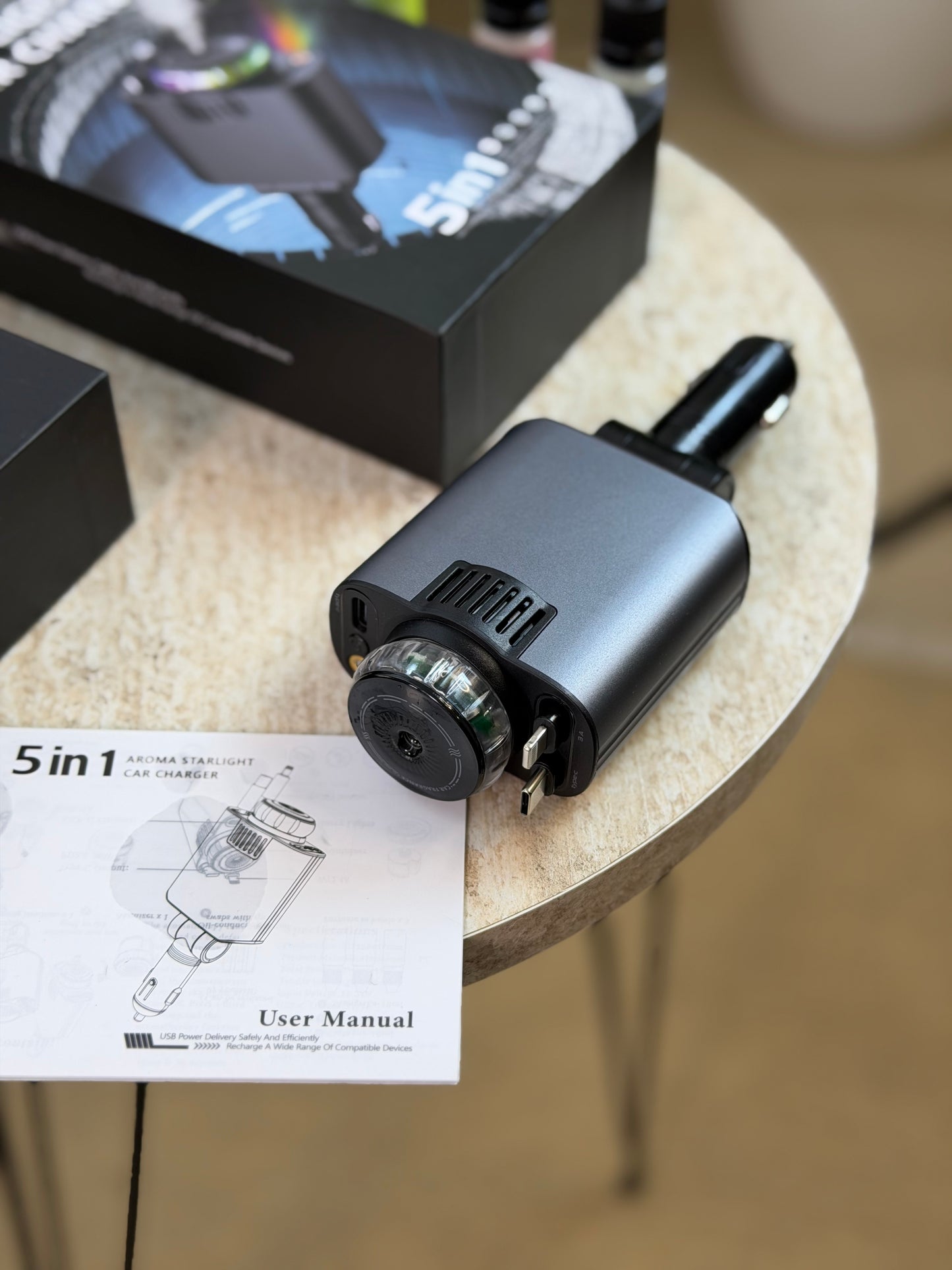 5 in 1 starlight car charger