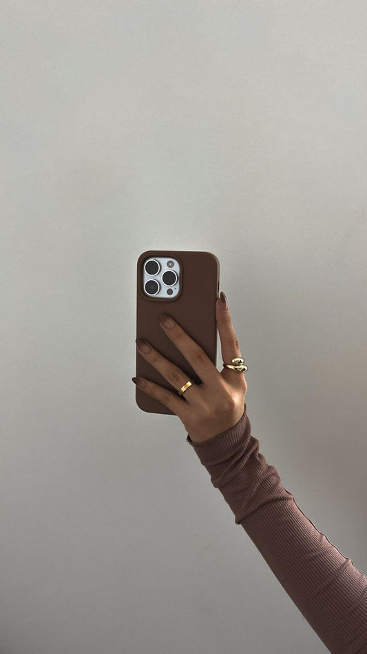Brown silicone case