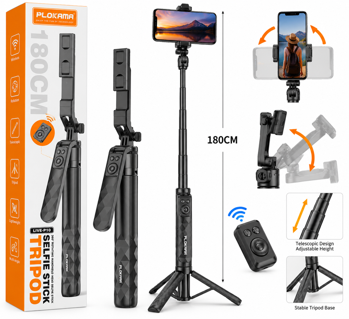 Plokama Live P10 Tripod 180 cm