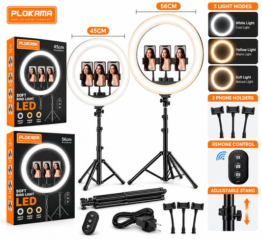 PLOKAMA Soft LED Ring Light